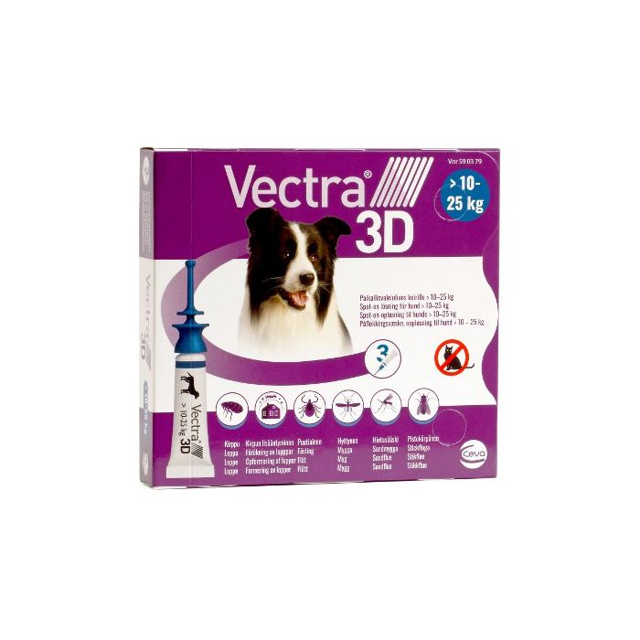 VECTRA 3D paikallisvaleluliuos 3 x 3.6 ml