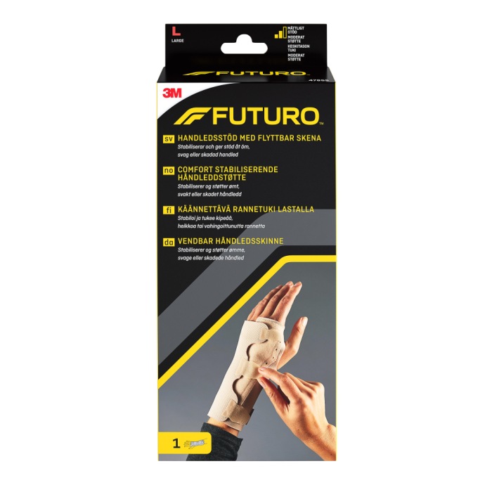 FUTURO Käännettävä rannetuki lastalla L beige 47855NOR 1 KPL