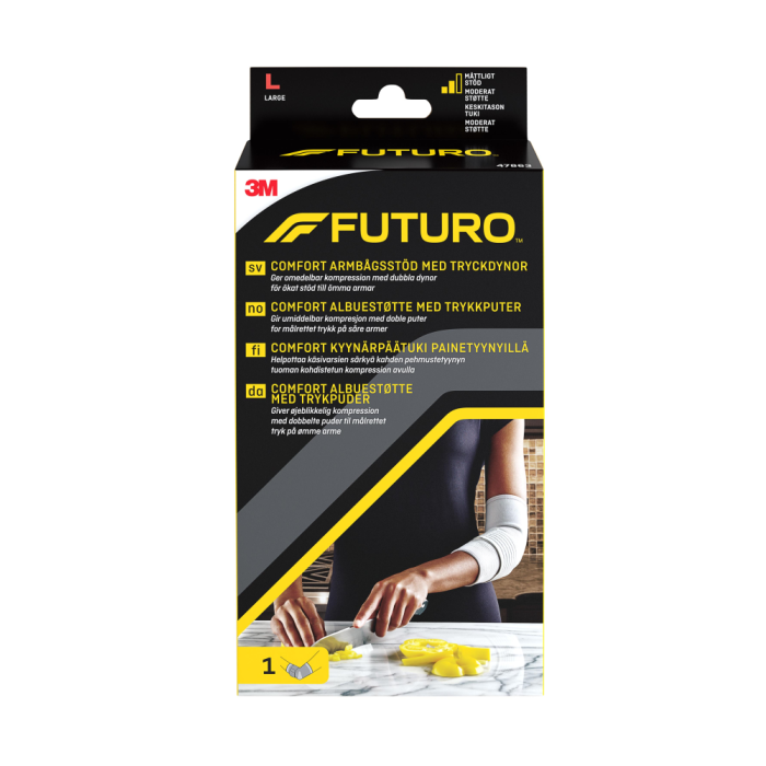 FUTURO Comfort kyynärpäätuki L kompressiotyynyllä 47863NOR 1 kpl