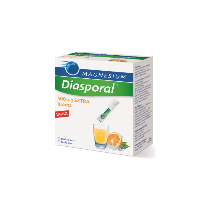 Diasporal magnesium 400 Extra juomajauhe annospussi 20 kpl bild 2
