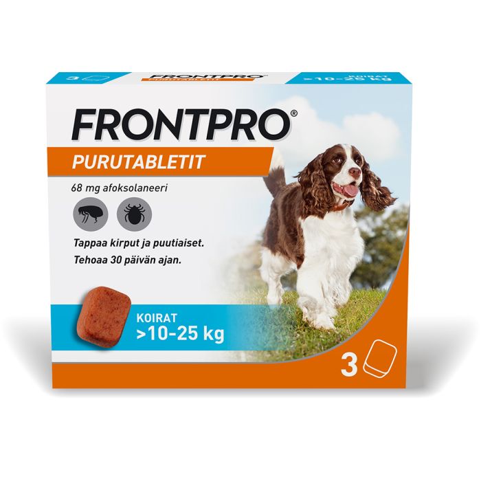 FRONTPRO 68 mg vet purutabl 3 fol
