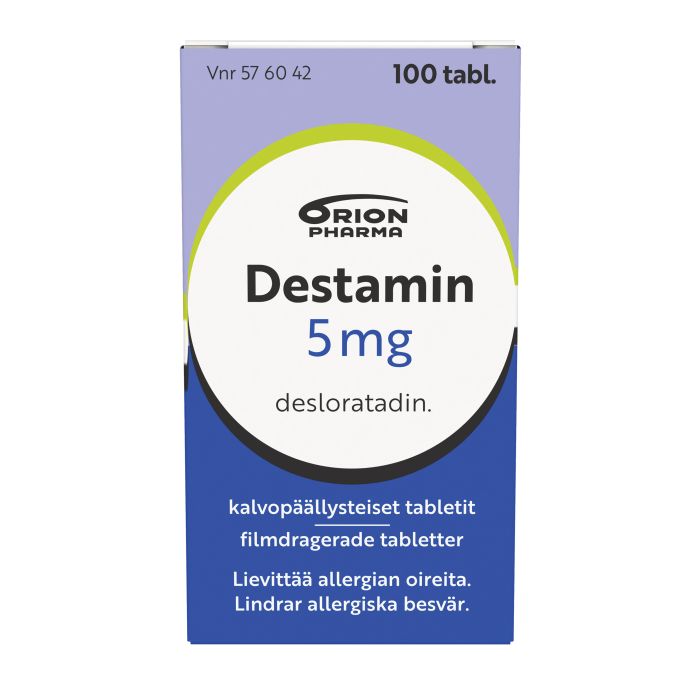 DESTAMIN 5 mg tabl, kalvopääll 100 fol bild 4