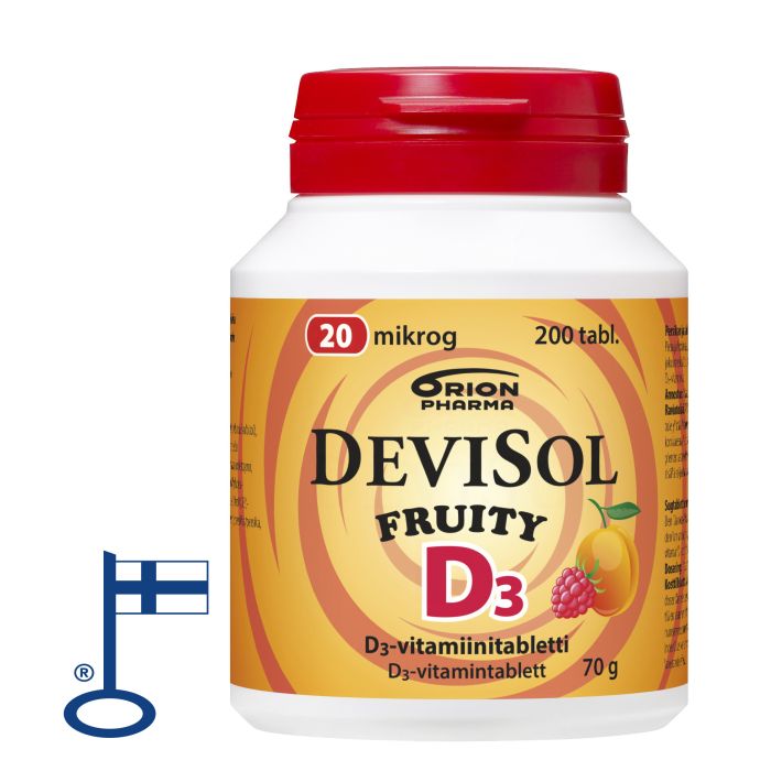 DEVISOL FRUITY 20 MIKROG IMESKELYTABLETTI 200 kpl bild 2