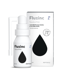 Apteq Fluzinc suusuihke salmiakki 25 ml