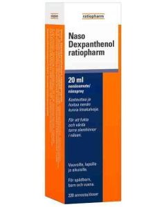 Naso Dexpanthenol ratiopharm nenäsumute 20 ml