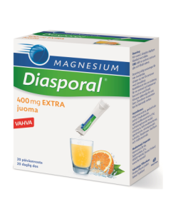 Diasporal magnesium 400 Extra juomajauhe annospussi 20 kpl