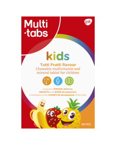 Multi-tabs Kids Tutti Frutti Monivitamiini 90 purutabl