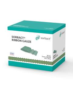 Sorbact Ribbon Gauze 5 cm x 200 cm 98120 10 KPL