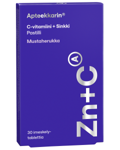 Apteekkarin C+ Sinkki mustaherukka 30 kpl