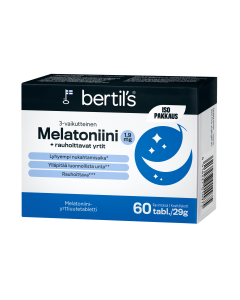 bertils Melatoniini 1,9 mg + rauh. yrtit 60 tabl