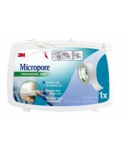 3M Micropore 1,25 cm x 9,1 m valkoinen katkokela 1 kpl