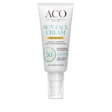 ACO SUN Face Cream Age Defence SPF50+ hajusteeton 40 ml