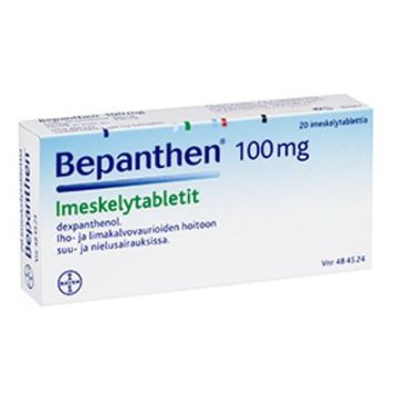 BEPANTHEN 100 mg imeskelytabl 20 fol