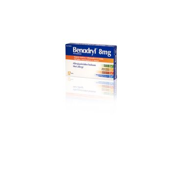 BENADRYL 8 mg kaps, kova 12 fol