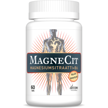 MagneCit Magnesiumsitraatti + B6-vitamiini 60 tabl