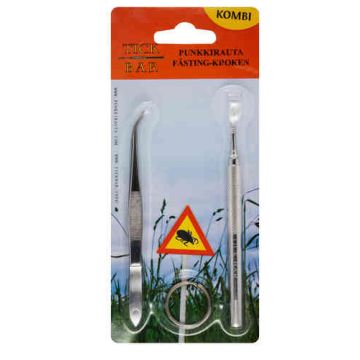 PUNKKIRAUTA TICK BAR KOMBIPAKKAUS SIS. PINSETIT 1 KPL