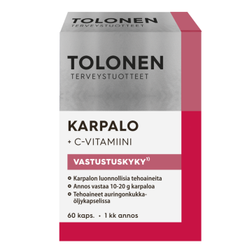 Tolonen Karpalo + C-vitamiini 60 kaps