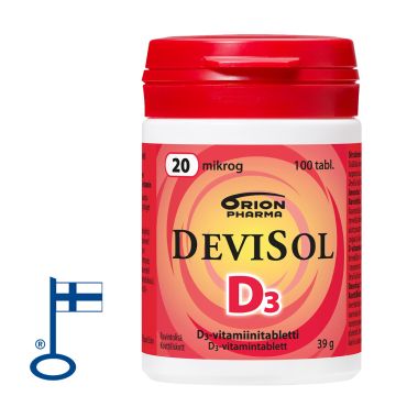 DEVISOL 20 MIKROG IMESKELYTABLETTI 100 TABL