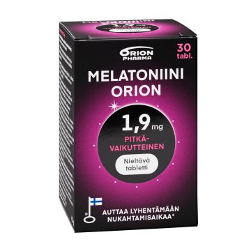 MELATONIINI ORION 1,9 MG PITKÄVAIK. 30 TABL