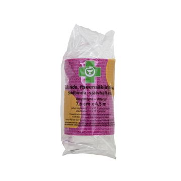 APTEEKKI Tukiside itseensäkiinnittyvä pinkki 7,6 cm x 4,5 m 1 kpl