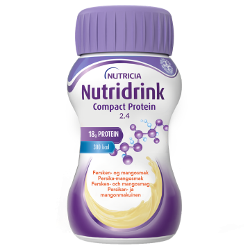 Nutridrink compact protein persikka-mango 4X125 ml