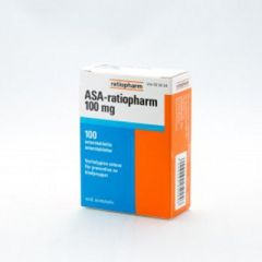 ASA-RATIOPHARM 100 mg enterotabl 100 fol