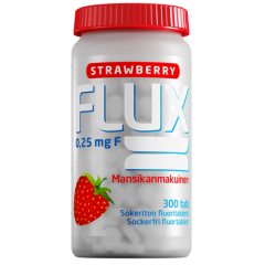 Flux Strawberry fluoritabletti 250 mikrog 300 imeskelytabl