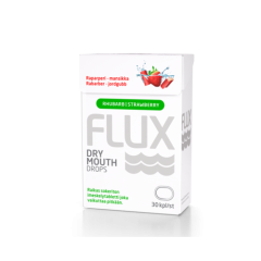 Flux Dry Mouth Raparperi-mansikka 30 imeskelytabl