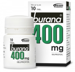 BURANA 400 mg tabl, kalvopääll 10 kpl
