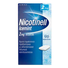 NICOTINELL ICEMINT 2 mg lääkepurukumi 96 fol