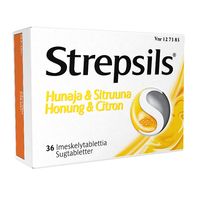 STREPSILS HUNAJA & SITRUUNA 1,2/0,6 mg imeskelytabl 36 fol