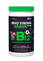 Beko Strong B12 VAHVA 1,5 mg mustikka-karpalo 120 purutabl