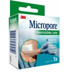 3M Micropore Ruskea 25 mm x 10 m kuitukangashaavateippi 1 kpl